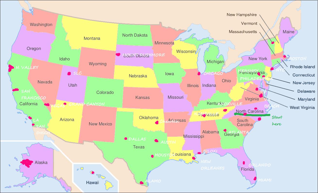 Philadelphia yhdysvallat kartta - Philadelphia on usa map (Pennsylvania, USA )