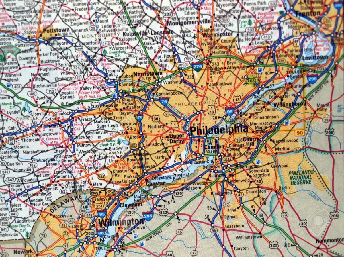 kartta Philadelphia, pa