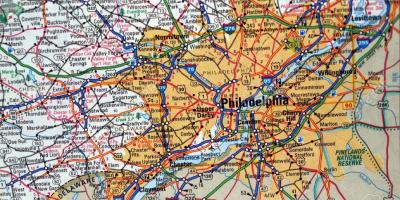 Kartta Philadelphia, pa