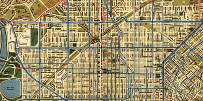 Street map of Philadelphia